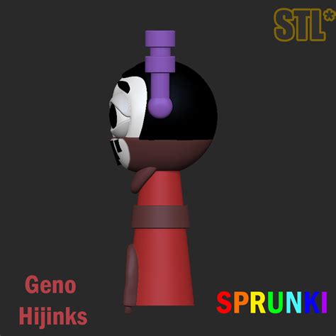 🦸 Sprunki Incredibox Geno Hijinks STL Sprunki 3D Character Fanart・ STL ...