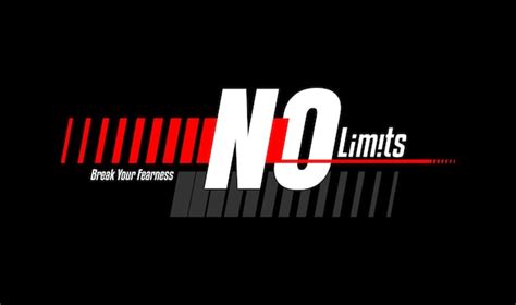 No limits trendy vector tshirt racing and apparel design | Premium Vector