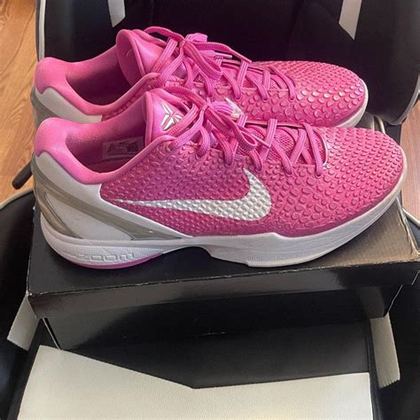 Nike kobe 6 think pink SIZE 12 in 2024 | Pink basketball shoes, Girls ...