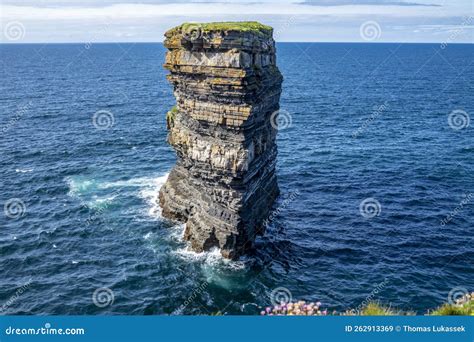 The Dun Briste Sea Stack Off the Cliffs of Downpatrick Head in County ...