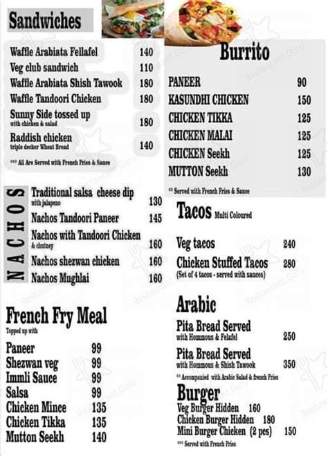 Menu at Desi Bistro Delhi, New Delhi, 123/9 Kishangarh Gaushala
