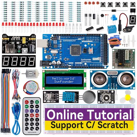 SunFounder Mega 2560 R3 Project Super Starter Kit for Arduino UNO R3 ...