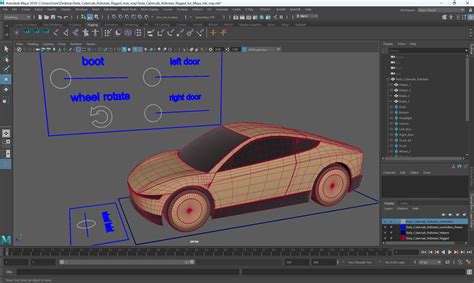 Tesla Cybercab Robotaxi Rigged for Maya 3D model | 3D Molier International