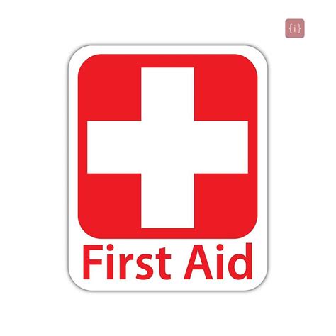 ISEE 360 First Aid Box Sign Sticker for Doctor Hospital Office Home ...
