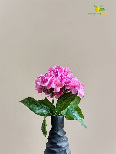 Artificial Hydrangea Flower Bunch - Pink – Blooming Floret