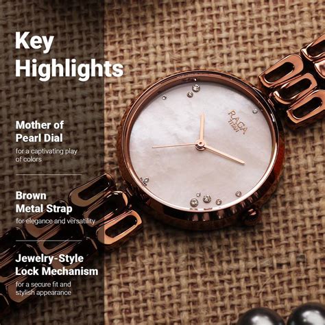 Buy Online Titan Raga Chic Mother Of Pearl Dial Analog Metal Strap ...