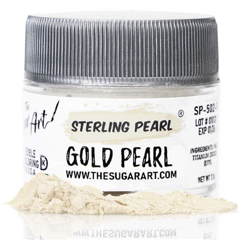 Buy The Sugar Art - Sterling Pearl - Edible Shimmer Powder For ...
