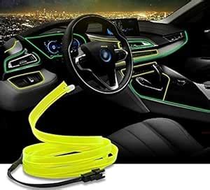5m Led Flexible Soft Tube Wire Lights Neon Glowing Car Rope Light DC ...