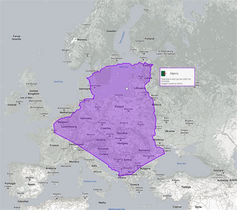 The true size of Algeria in comparison to Europe : r/explorelocations