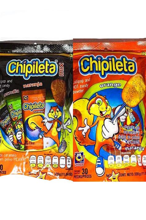 Chipileta Orange / orange flavor hard candy with chili powder / mexican ...
