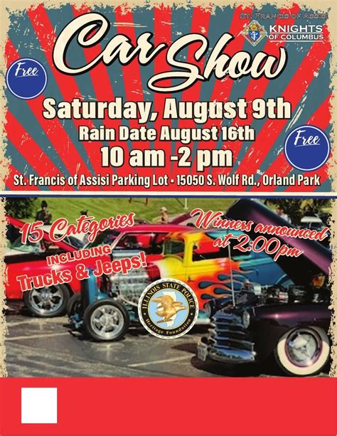 St Francis Knights Of Columbus Car Show, St. Francis of Assisi - Orland ...