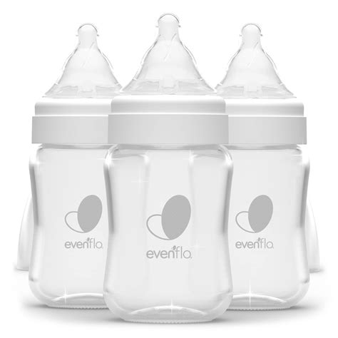 Evenflo 3 pk pack Balance Wide-Neck Anti-Colic Baby Bottles Glass - 6oz ...