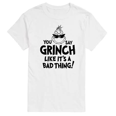 Men's Dr. Seuss Grinch Like Its A Bad Thing Graphic Tee