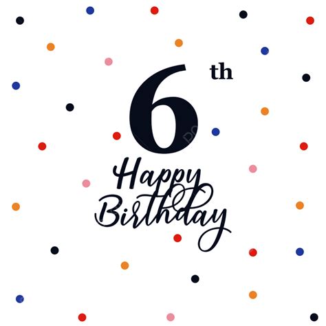 6 Birthday Clipart