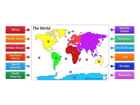 Basic World Map with Continents 的图像结果