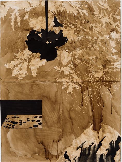 Abstract Painting with Black and Brown Colors