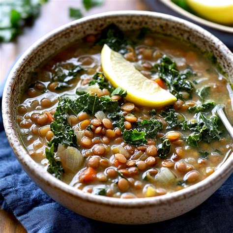 Delicious Vegan Lentil and Kale Soup Recipe