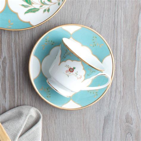 Lodi's Morning 8 fl. oz. White and Blue Porcelain | Ubuy India