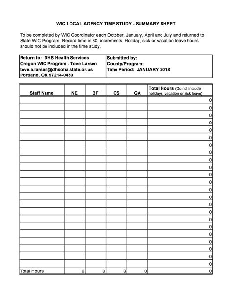 Free Printable Time Study Templates [PDF, Word, PPT] For Employees