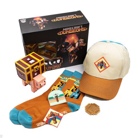 Minecraft Dungeons Collectors Box Gift Set Includes Minecraft Socks ...