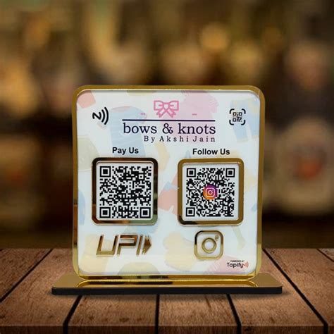 Tapify - Premium Smart NFC 2-in-1 Table Top Standee - Cloth Background ...