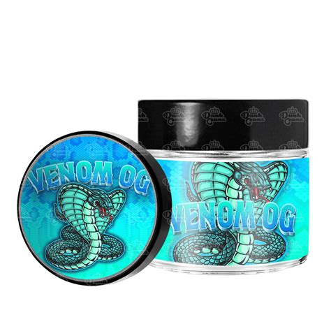 Venom OG 3.5g Glass Jars | Empty 60ml Novelty Jars – DC Packaging