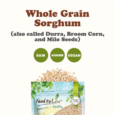 Is Whole Grain Sorghum Healthy at Orville Turner blog