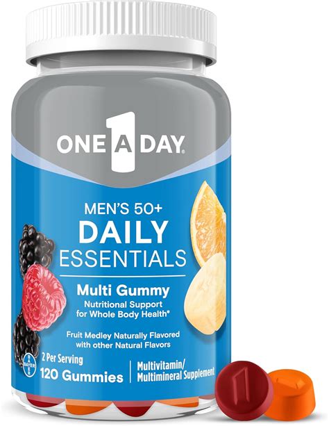 Amazon.com: One A Day Men's 50+ Daily Essentials Multivitamin Gummies ...