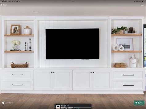White Entertainment Center with TV