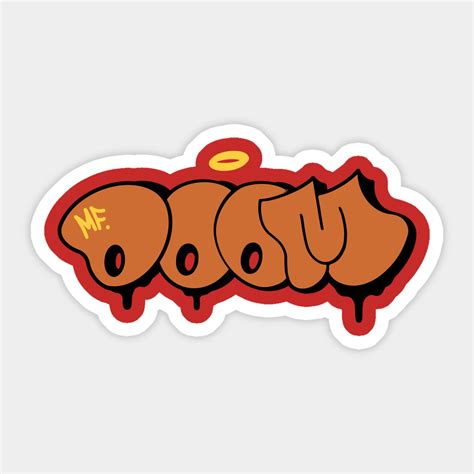 Doom Graffity Sticker | Mf Doom