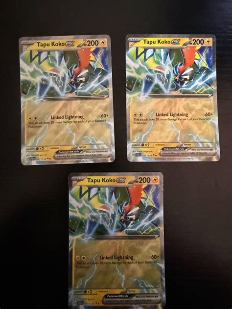 Pokemon TCG Journey Together #051/159 Tapu Koko EX | eBay