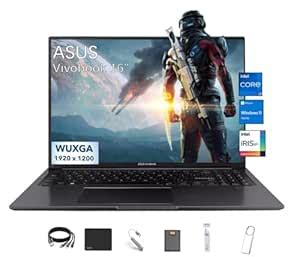 ASUS Vivobook 16" Lightweight Laptop, WUXGA IPS (1920 x 1200) 16:10 ...
