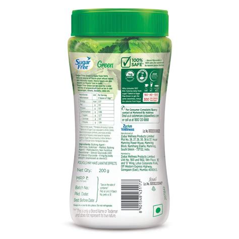 Sugar Free Green Stevia Low Calorie Sweetener Powder, 200 gm Price ...