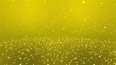 Premium Photo | Yellow circle particles bounce on the floor abstract ...