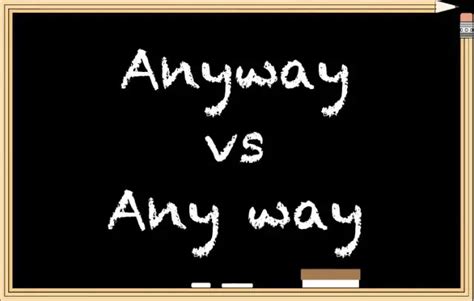 要用 “Anyway” 還是 “Any way”? - Learn With Kak