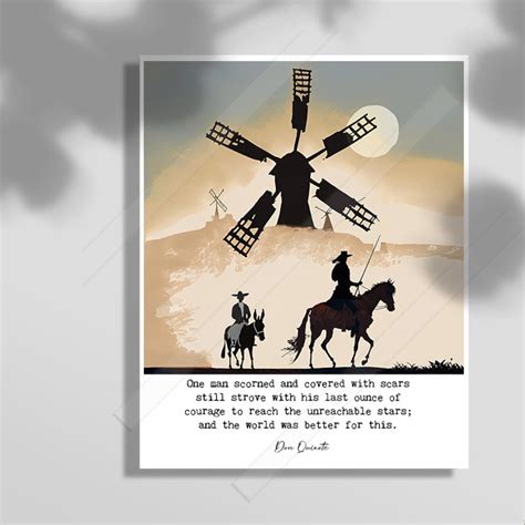 Don Quixote Quote Print – Miguel De Cervantes, Literary Art - Etsy