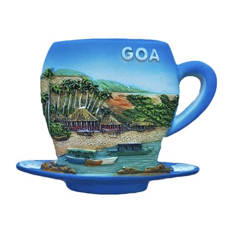 Buy Wedarego Goa India 3D Coffee Cup Fridge Magnet Tourist Souvenir ...