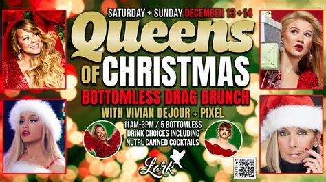 Queens of Christmas Bottomless Drag Brunch • Lark Restaurant & Bar Chicago