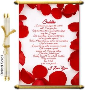 Midas Craft I Love You Siddhi Wooden Scrolled Love Letter Romantic ...