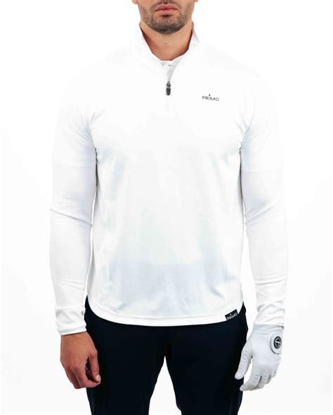 White Quarter Zip