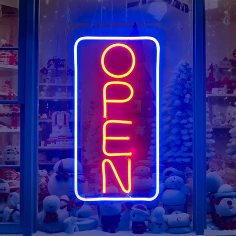 Amazon.com : Neon Open Signs for Business, 16''x 9'' LED Open Sign ...