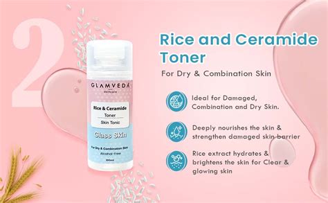 Glamveda Korean Glass Skin Rice & Ceramide 3 Step Daily Skincare ...