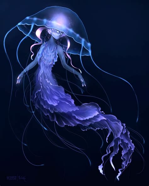 Mythical Water Creatures, Sea Creatures Drawing, Underwater Creatures ...