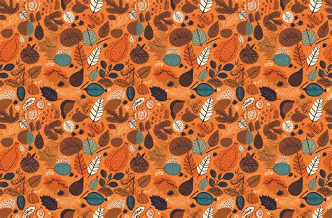Retro Fall Pattern - Autumn Patterns Graphic by Hiago Moreira ...