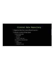 Clinical Data Repository 的图像结果