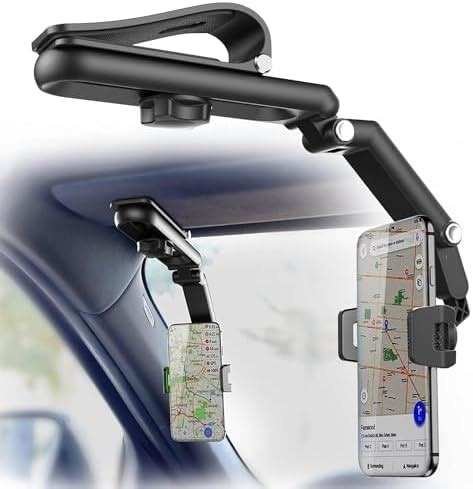 TRIDEO 360° Sun Visor Car Phone Holder - Universal Car Mount for Secure ...