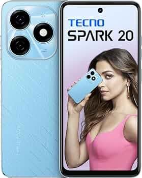 TECNO Spark 20 | Magic Skin Blue, (16GB*+128GB)| 32MP Selfie + 50MP ...