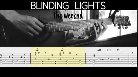 the weeknd - blinding lights (fingerstyle guitar tab) - YouTube