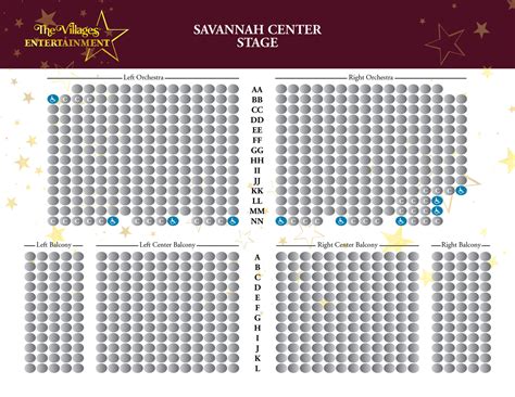 Savannah Center Seating Chart - Center Seating Chart