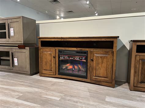 Amish Economy 60" TV Fireplace Console – Talsma Furniture - West ...